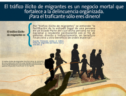 Infografía: El Tráfico ilícito de  migrantes es un negocio mortal