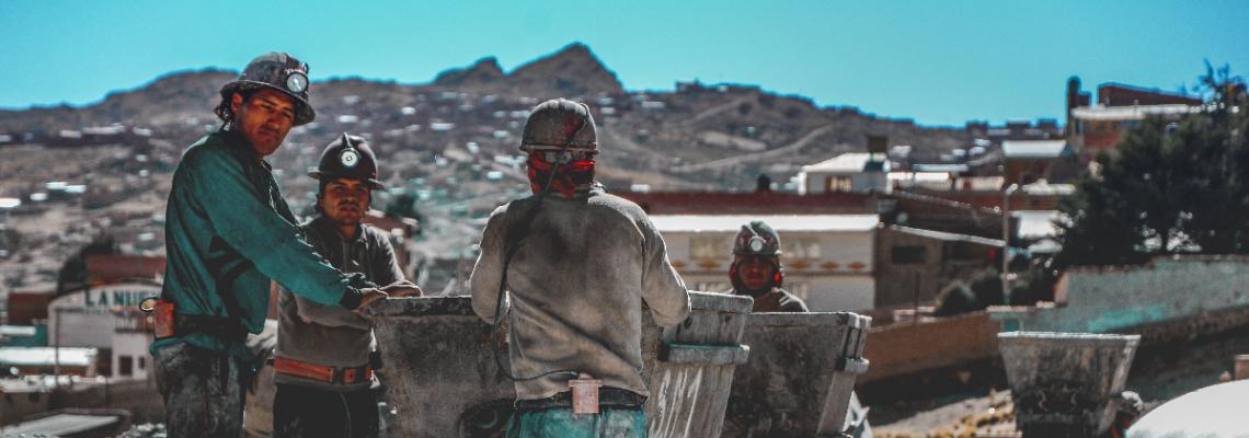 Trabajadores de la minería. Fotografía ilustrativa