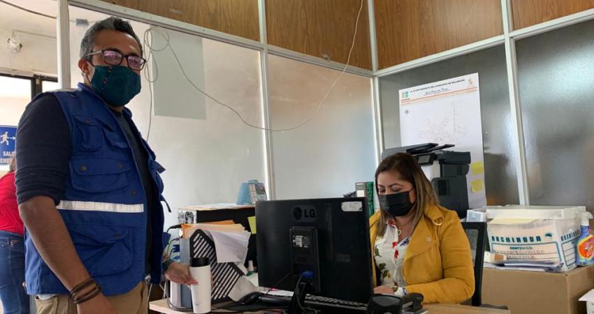 IOM staff visits information hub in Mexico