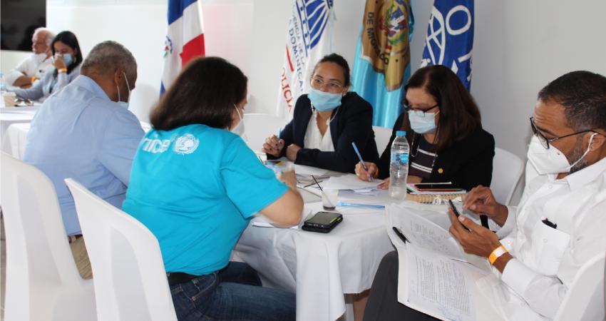 Mesa de trabajo reúne a la OIM con contrapartes de Unicef y el Instituto Nacional de Migración de República Dominicana, entre otros